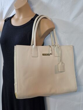 Joy & Iman split leather tote bag